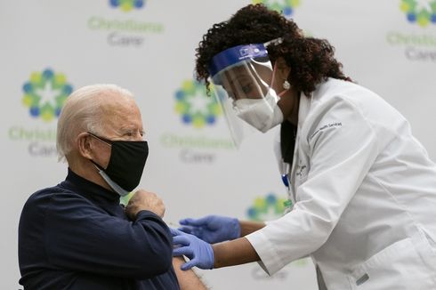 Joe Biden Bakal Terima Dosis Ketiga Vaksin Covid-19