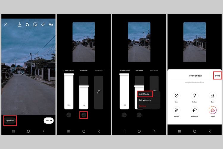 Cara menggunakan fitur Voice Effects di Instagram Reels