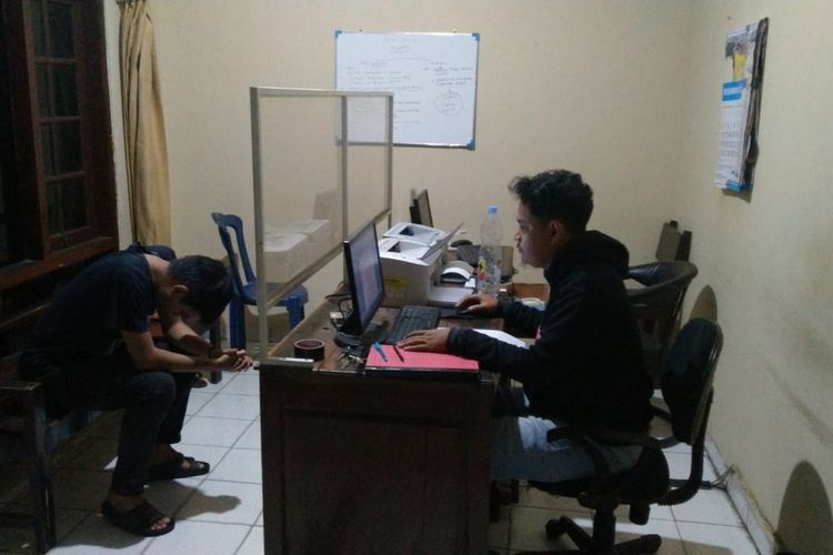 UM mahasiswa asal Medan, Sumatera Utara, diperiksa petugas Polsek Kasihan, Bantul, terkait laporan palsu
