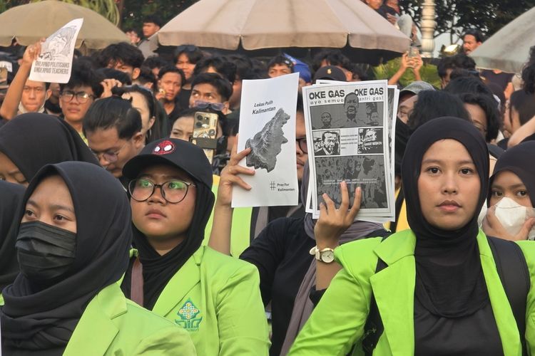 Mahasiswa Unnes Demo di Semarang, Minta Pemerintah Serius Tangani Karhutla