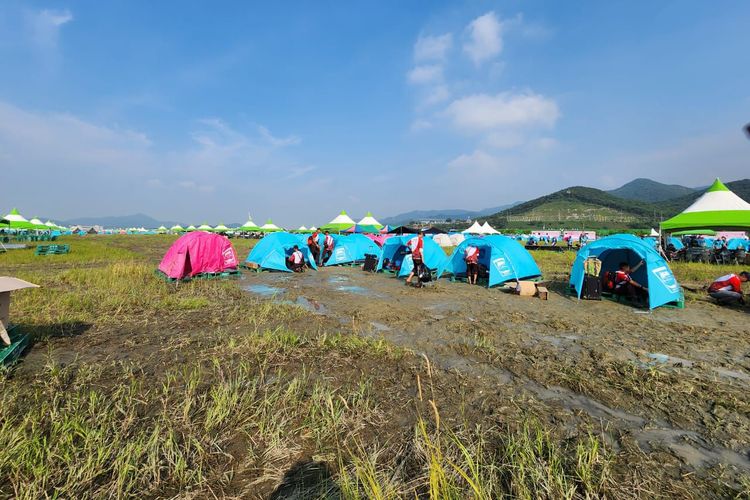 Lokasi perkemahan Jambore Pramuka Dunia ke-25 di Korea Selatan [Dok. Herzaky Mahendra Putra]