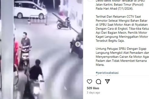 Penjelasan Pertamina soal Sepeda Motor yang Terbakar di SPBU Bekasi, Dipicu Kebocoran Tangki