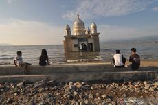 Masjid Terapung di Palu yang Terdampak Tsunami Dijadikan Objek Wisata