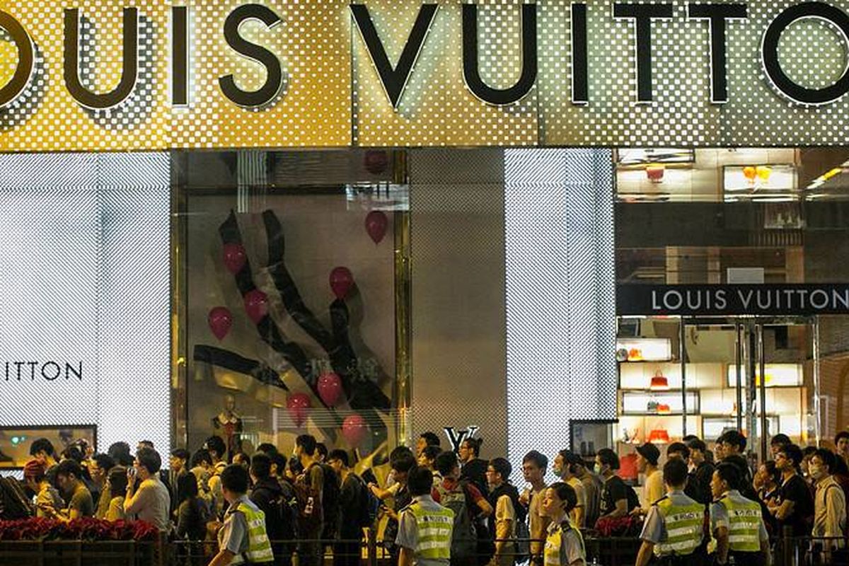Gerai Louis Vuitton di Hong Kong di tengah gelombang aksi unjuk rasa 