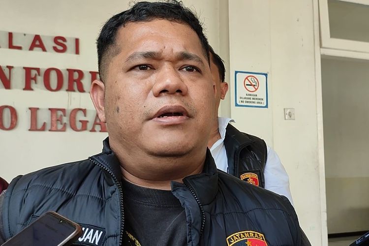 Kasat Reskrim Polresta Banyumas Kompol Andriansyah Rithas Hasibuan di RSUD Margono Soekarjo Purwokerto, Kabupaten Banyumas, Jawa Tengah, Selasa (26/12/2023).