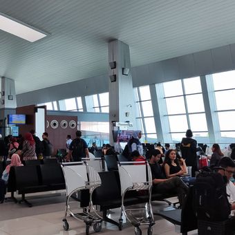 Suasana Bandara Soekarno-Hatta, Tangerang, Banten, Kamis (15/6/2023).