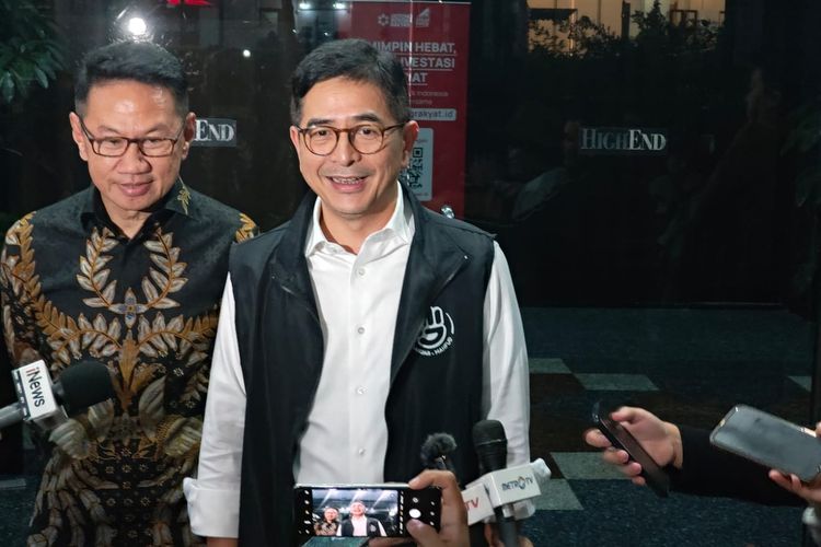 Ketua TPN Arsjad Rasjid ditemui di Gedung High End, Jakarta Pusat, Rabu (20/12/2023).