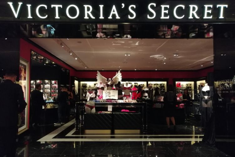 Suasana full assortment store Victorias Secret di Grand Indonesia, Jakarta, Rabu (31/10/2018).