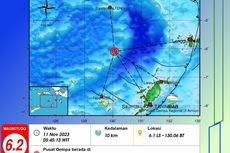 Gempa Susulan M 6,2 di Laut Banda Maluku, Tak Berdampak Kerusakan