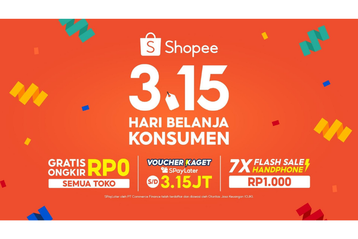 Shopee mengajak konsumen menikmati puncak acara 3.15 Hari Belanja Konsumen. 