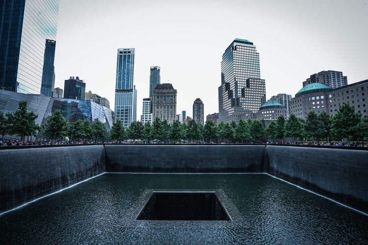 Ilustrasi 9/11 Memorial di New York, Amerika Serikat.