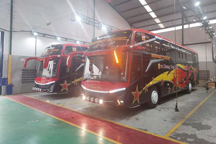 Bus baru PO Bintang Utara Putra
