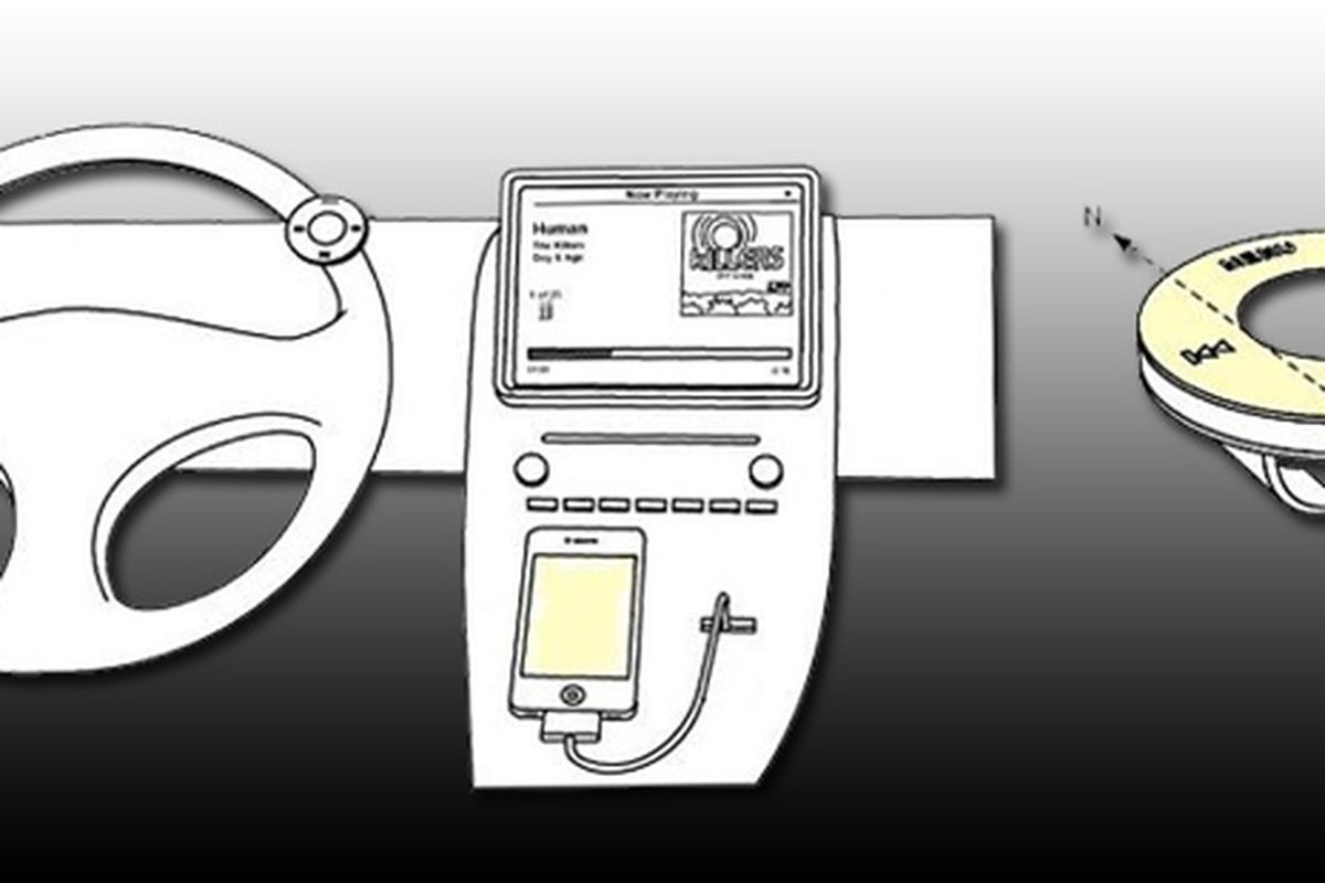 Remote Control dari Apple yang dipasang di setir untuk mengontrol sistem audio mobil