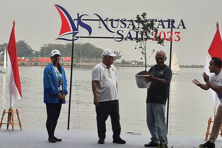 Seremoni Pembukaan Nusantara Sail 2023 dan Press Conference oleh Menteri PUPR Basuki Hadimuljono di Ancol, Sabtu (9/9/2023).