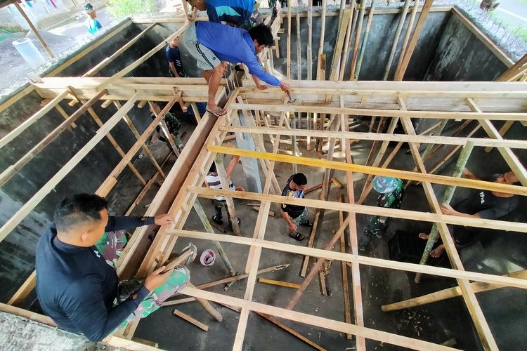 Pembangunan reservoir dalam program TMMD ke-124 membantu masyarakat memudahkan akses air bersih untuk sanitasi maupun pertanian di wilayah Desa Depeha, Kecamatan Kubutambahan, Kabupaten Buleleng, Provinsi Bali.