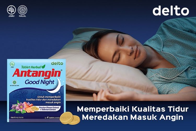 Antangin Good Night, produk herbal untuk memperbaiki kualitas tidur dan meredakan masuk angin.