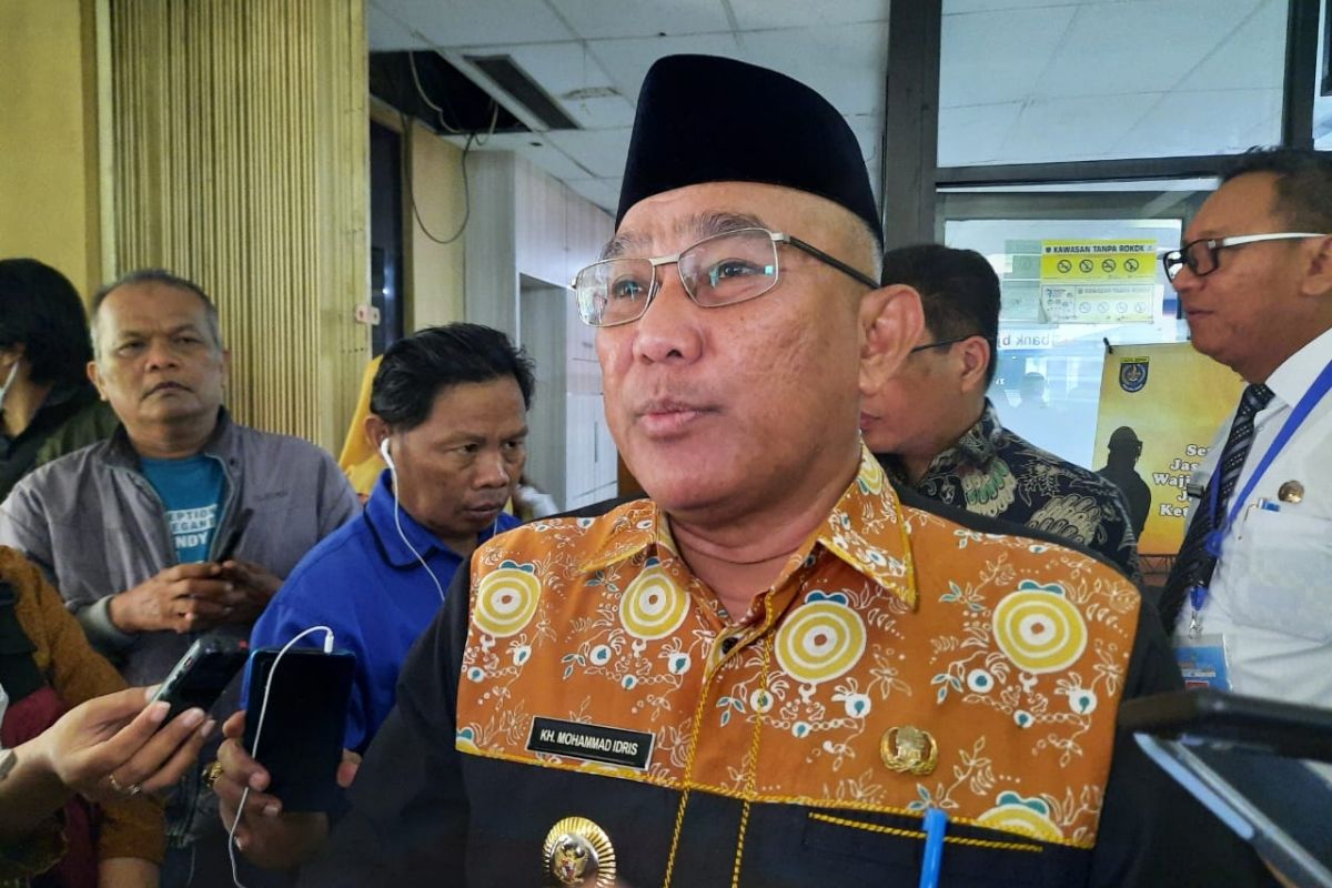 Wali Kota Depok M Idris ditemui di Balai Kota Depok, Jawa Barat, Jumat (21/7/2023).