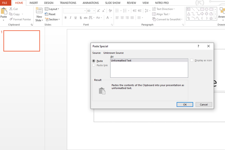 cara menautkan excel ke powerpoint