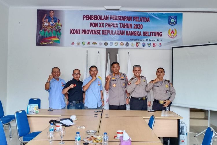 Koordinasi pengamanan atlet Bangka Belitung jelang PON Papua 2020.