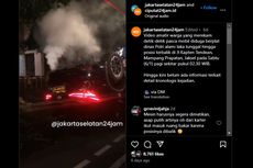 Video Viral, Mobil Pelat Dinas Polisi Kecelakaan Hingga Terbalik