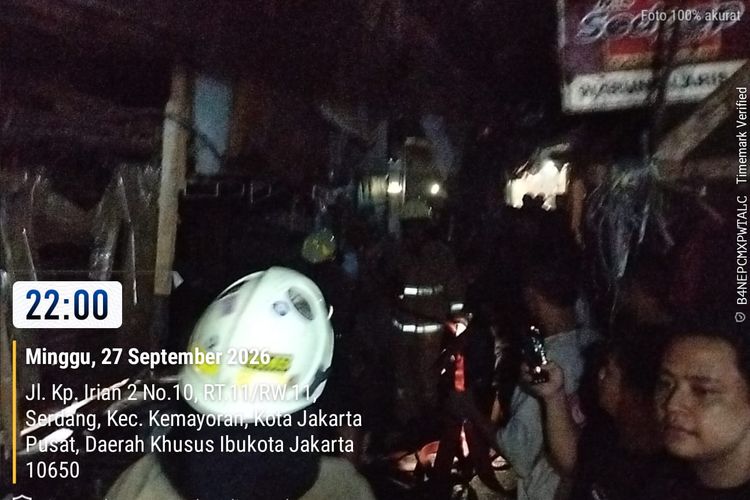 Kios di Pasar Serdang Jakpus Terbakar, Diduga gara-gara Korsleting