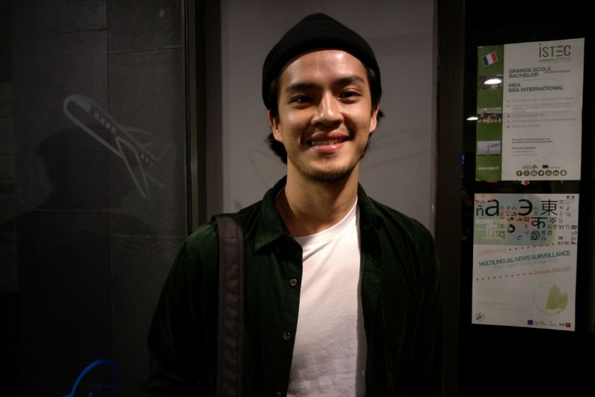 Morgan Oey dalam wawancara di Institut Français dIndonésie (IFI), Jakarta Pusat, Selasa (12/12/2017).