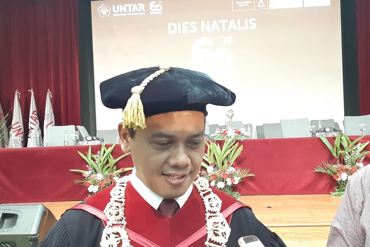 Rektor Universitas Tarumanagara (Untar) Prof Dr Ir Agustinus Purna Irawan, ST, MT.