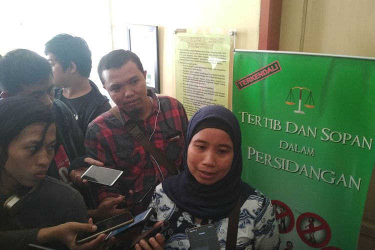 Wakil Direktur 3 Bidang Ketarunaan ATKP Makassar Nining Idyaningsih yang ditemui di Pengadilan Negeri Makassar, Senin (24/6/2019) usai sidang kasus pembunuhan Aldama Putra Pongkala, Senin (24/6/2019).