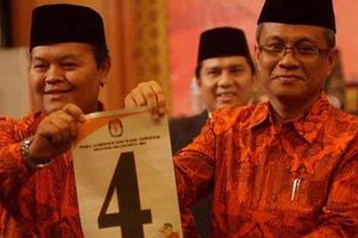 Pasangan calon Gubernur DKI Jakarta, Hidayat Nurwahid - Didik J Rachbini.