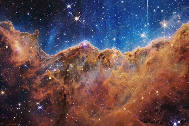 Carina Nebula, teleskop James Webb NASA, tahun 2022.