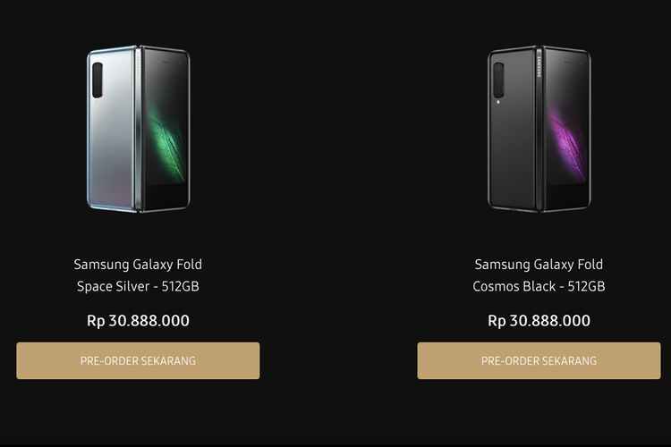 Pre order Samsung  Galaxy  Fold  Dibuka Hari Ini di Indonesia 