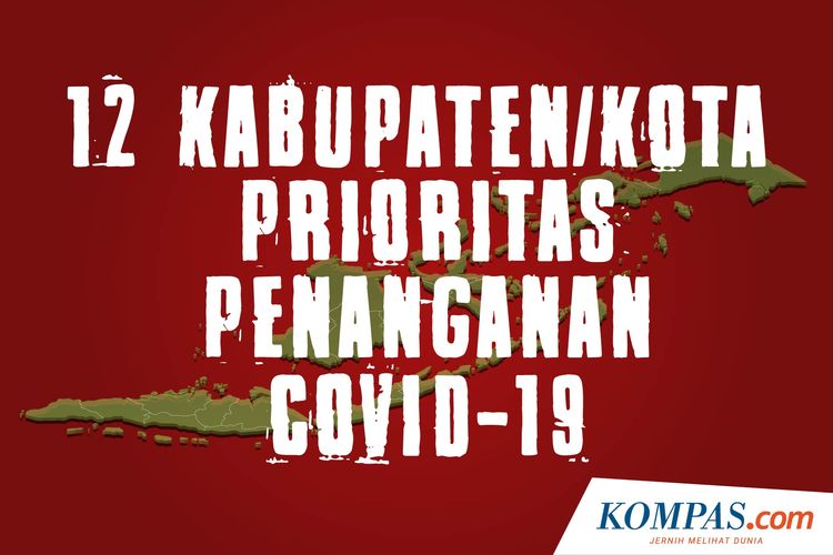 12 Kabupaten/Kota Prioritas Penanganan Covid-19