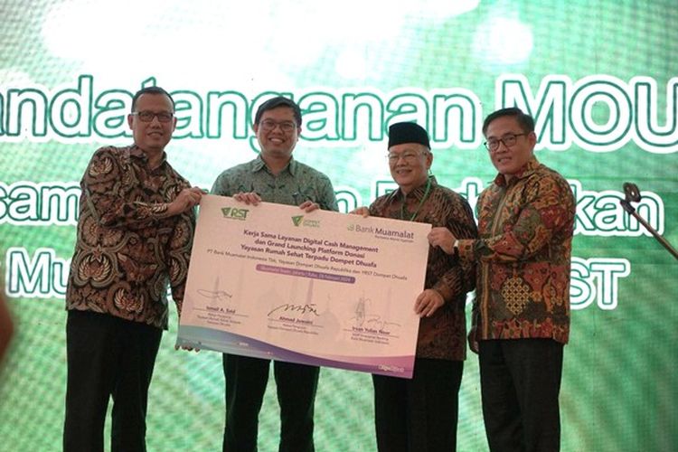Peluncuran platform Pengobatan Dhuafa dan Buku RS Modal Nol dari Rumah Sehat Terpadu (RST) Dompet Dhuafa di Jakarta, Rabu (28/2/2024).
