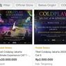 Viral Tiket Konser Coldplay Dijual Rp 20 Juta, Tokopedia: Tak Sesuai Ketentuan