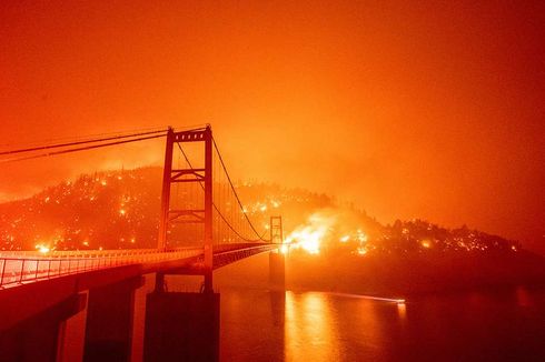 Fenomena Langit Merah di California Mirip Saat Kebakaran Jambi 2019, Ini Penjelasannya