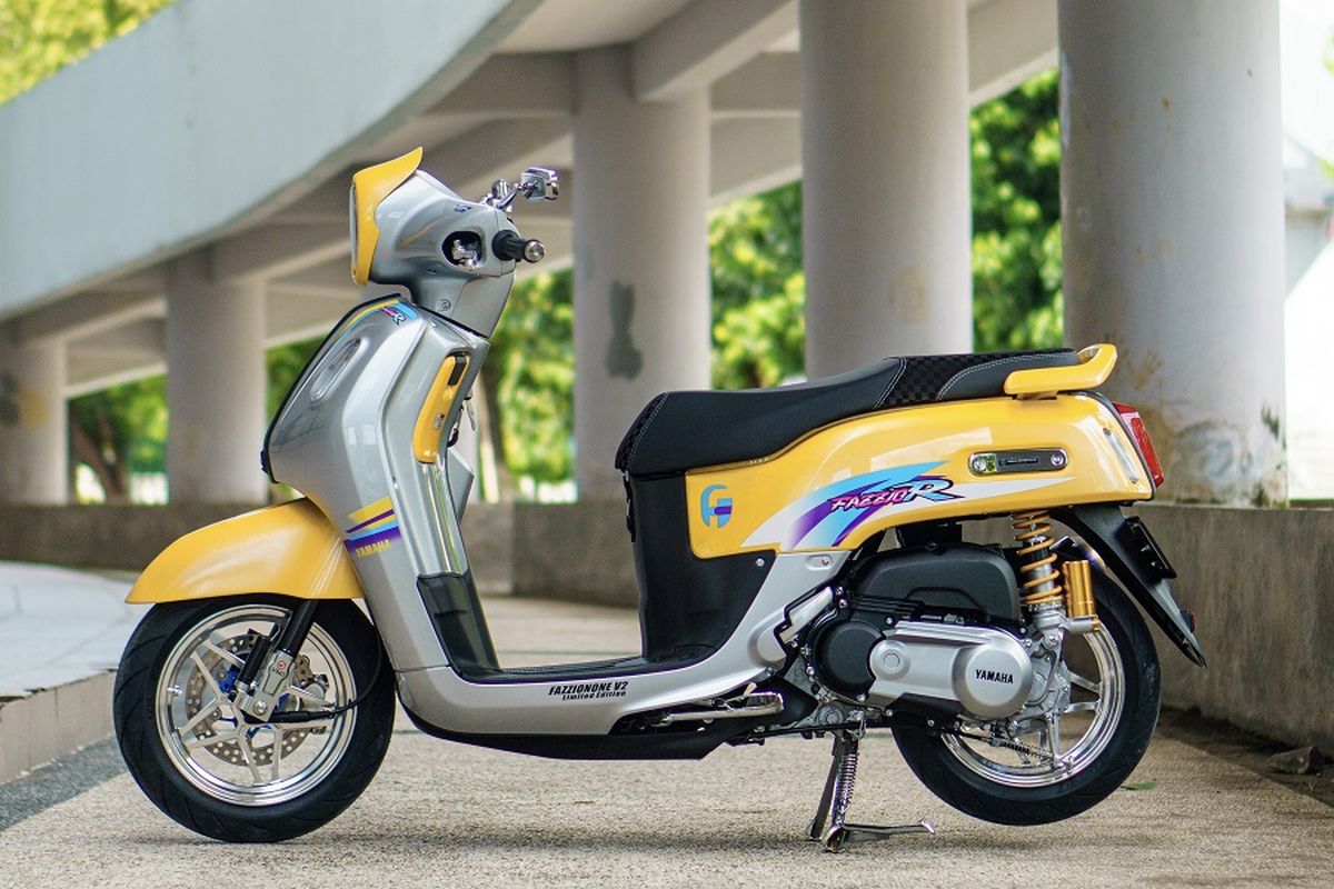 Modifikasi Yamaha Fazzio bergaya F1ZR Millenium