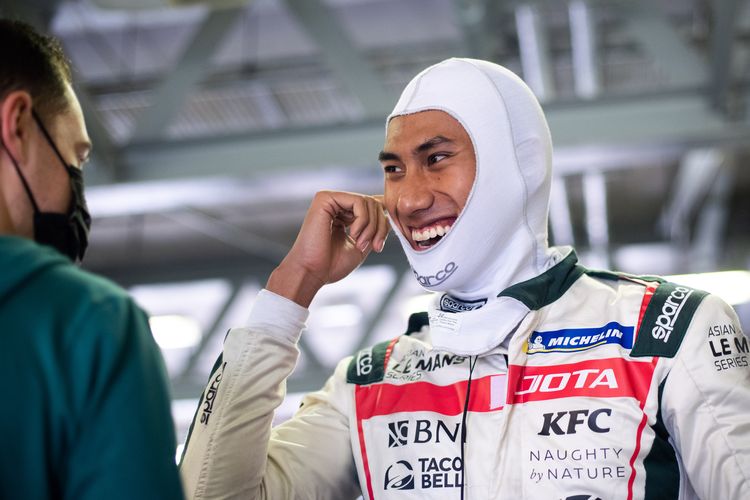 Sean Gelael saat sesi latihan Asian Le Mans Series (ALMS) 2021