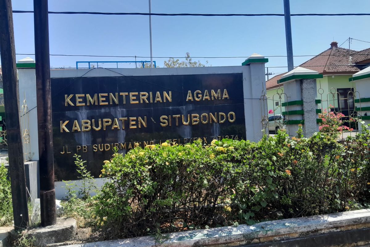 Foto: Kantor Kemenag di Jalan PB Sudirman Kelurahan Patokan Kecamatan Situbondo Kabupaten Situbondo Provinsi Jawa Timur.