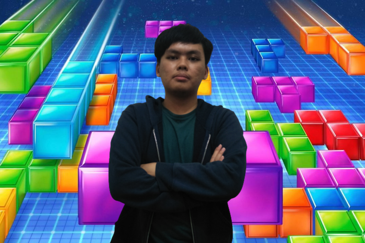 Pemain Classic Tetris dunia dari Indonesia, Nenu Zefanya Kariko.