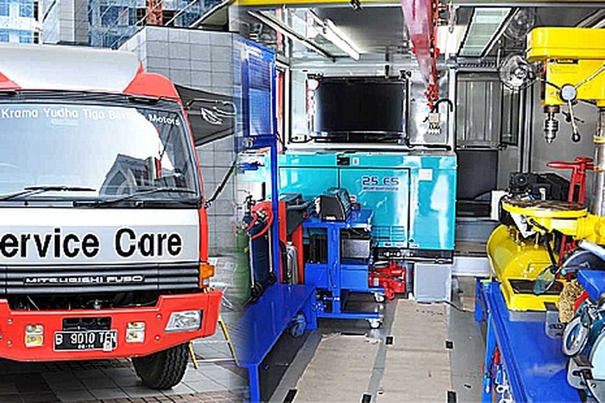 Fuso FN 527 ML dengan peralatan servis yang lengkap