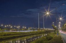 Ratusan Lampu Jalan di Bekasi Padam