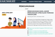 Pengumuman Hasil CPNS 2019 Kementerian LHK, Cek di Sini!