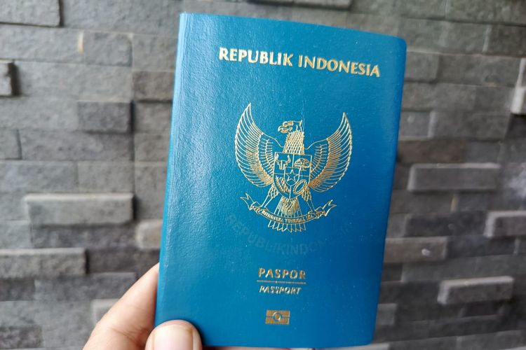 Ilustrasi paspor.