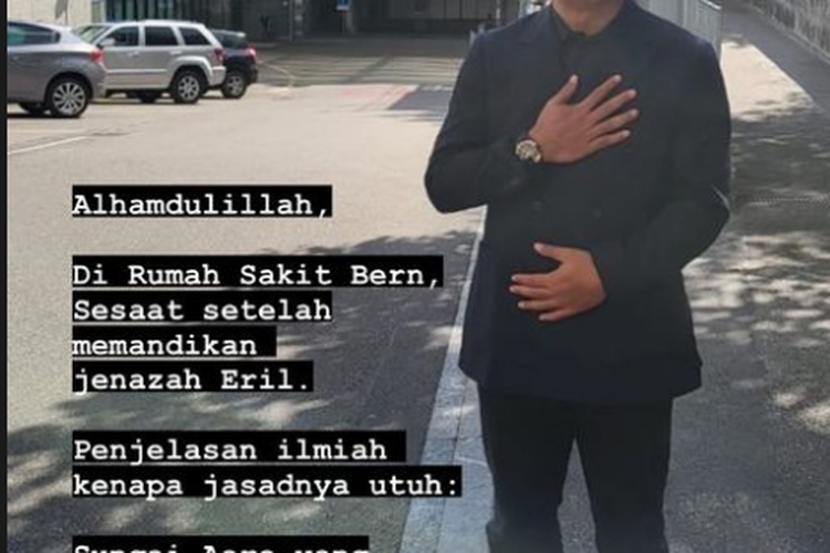 Gubernur Jawa Barat Ridwan Kamil menjelaskan alasan jenazah anaknya, Emmeril Kahn Mumtadz (Eril), masih utuh meski sudah 14 hari hilang di Sungai Aare, Bern, Swiss.