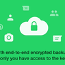Resmi, Backup Chat WhatsApp di Google Drive dan iCloud Dijaga Enkripsi 