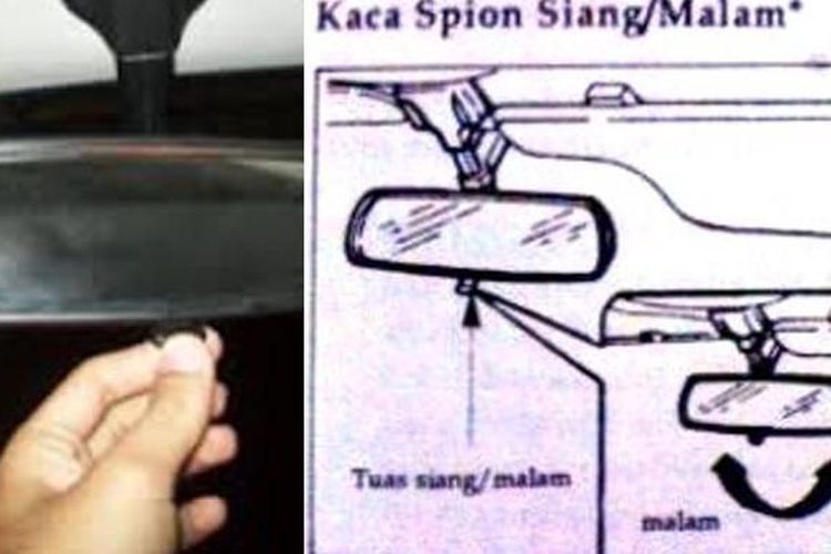 Fungsi spion tengah pada kabin