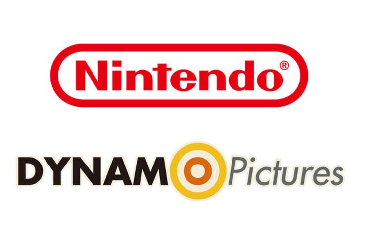 Ilustrasi logo Nintendo dan studio game Dynamo Pictures.
