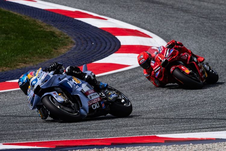 Alex Marquez saat berlaga pada MotoGP Austria 2025