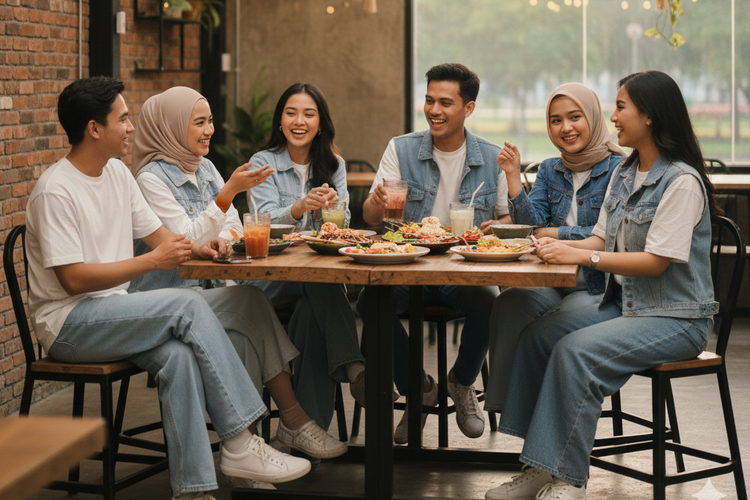 Bingung pilih outfit bukber? Simak 7 ide dresscode unik dan mudah, dari denim chic hingga berkain modern yang tetap sopan dan stylish.