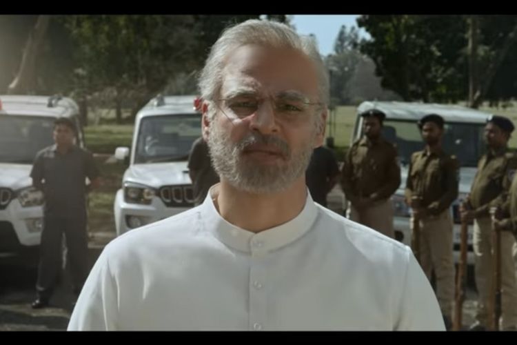 Tangkapan layar cuplikan film biografi Perdana Menteri India, Narendra Modi.